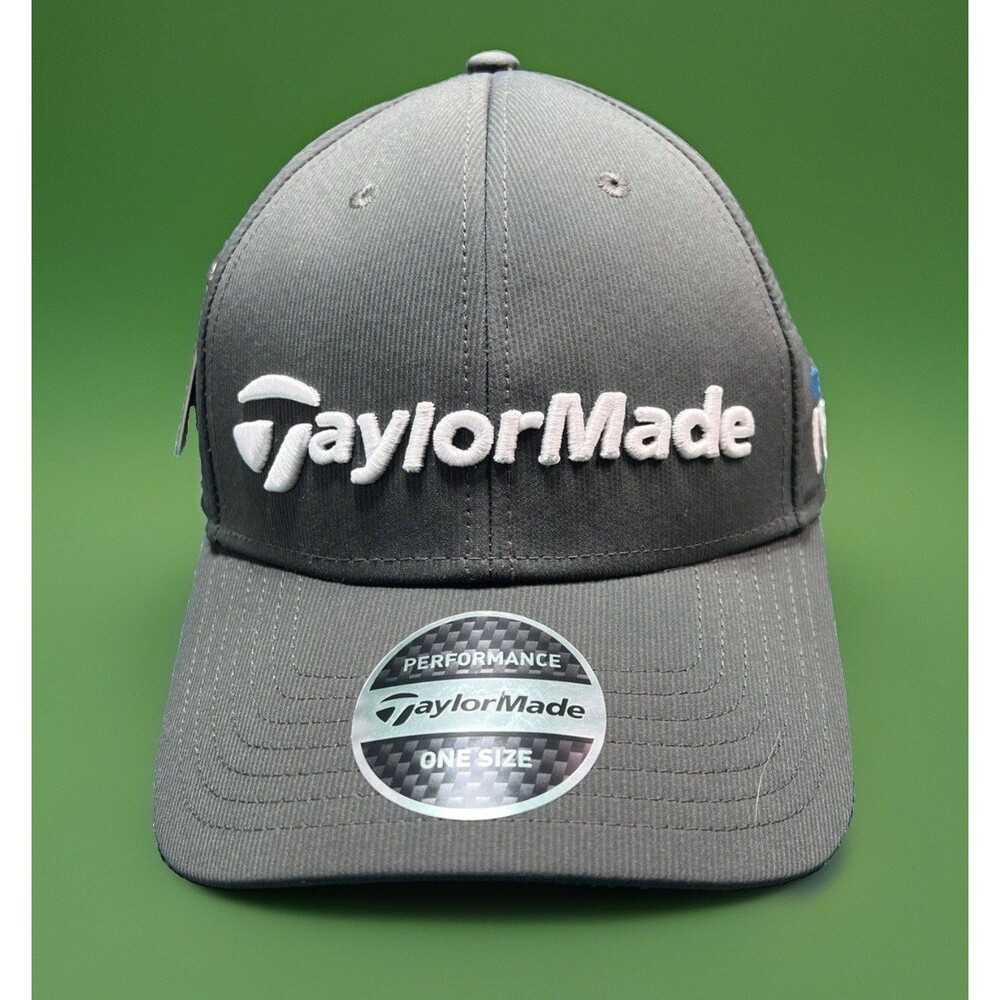 Taylormade TM18 Tour Radar Hat Charcoal Gray Adjustable One Size NWT